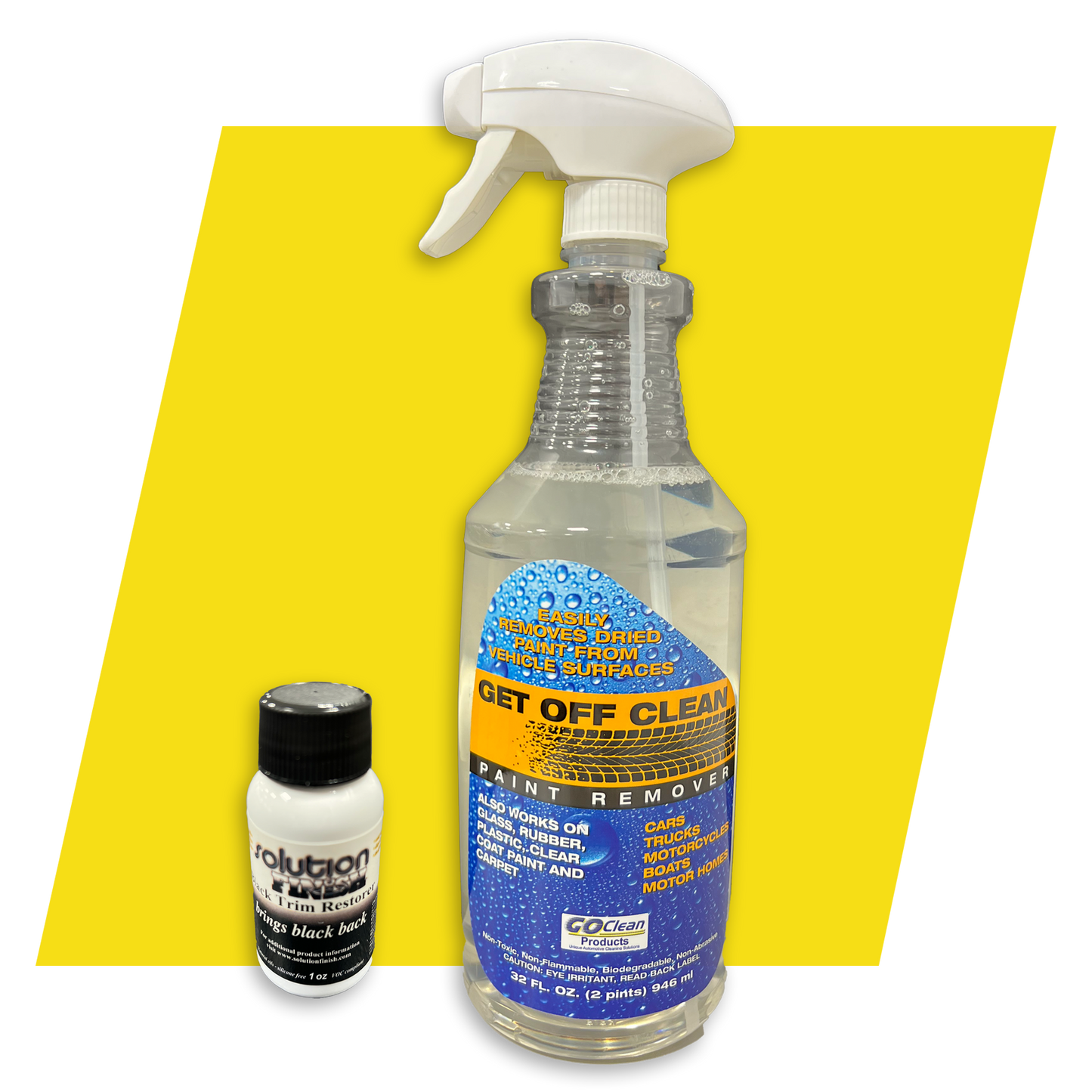 Get Off Clean Road Paint Remover with Solution Finish